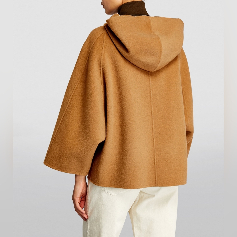 Women's Tan Hooded Coat